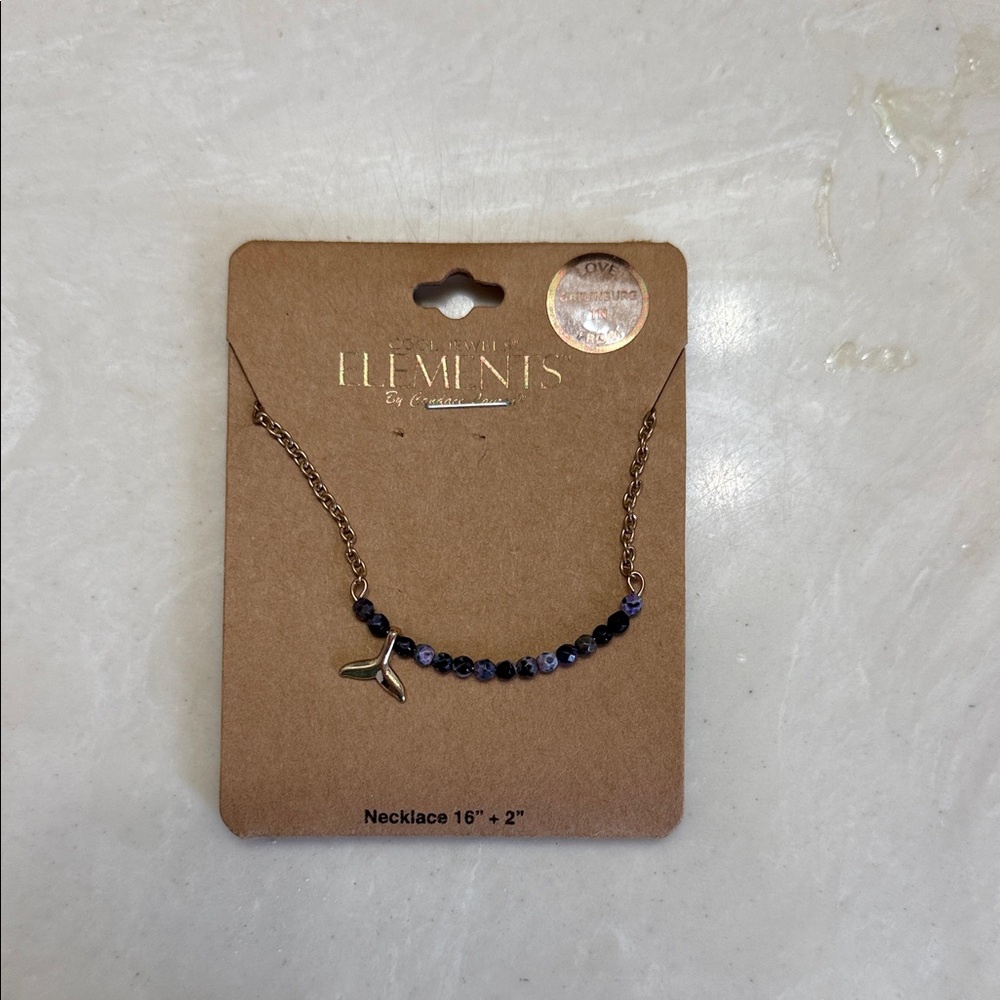 Gold and Black Necklace